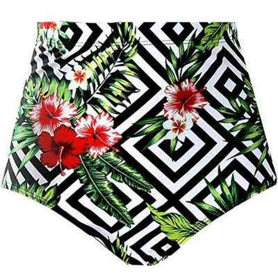 High Waisted Bikini Swim Shorts