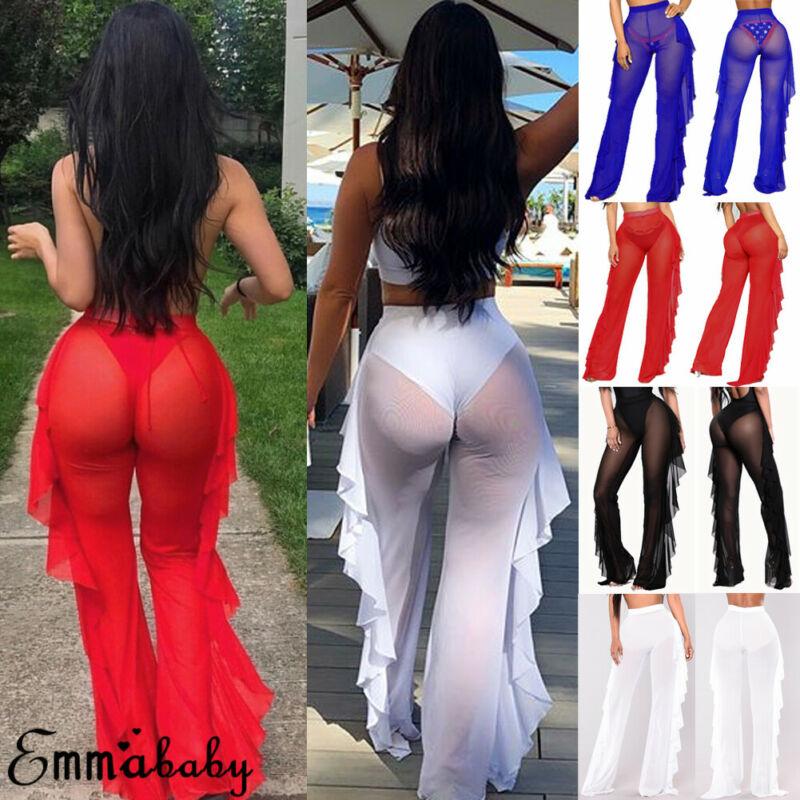 New Sexy Ruffle Women Mesh