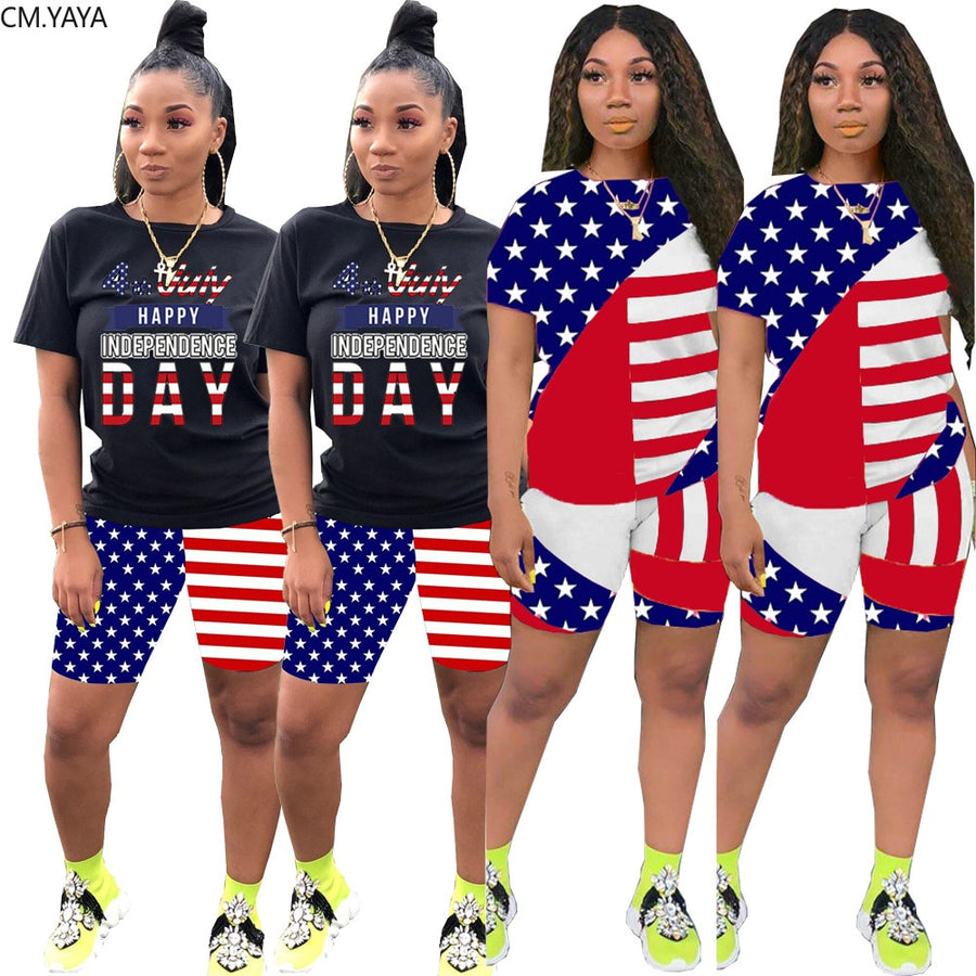 Women American Flag Legging
